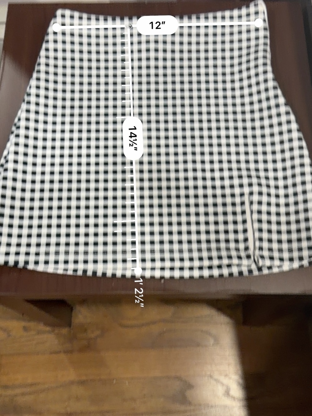 Princess Polly Black and White Gingham Mini Skirt